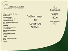 Tablet Screenshot of levandestillhet.se